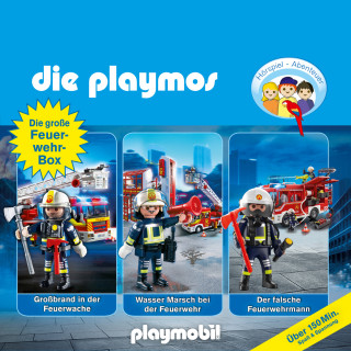 David Bredel, Simon X. Rost, Florian Fickel: Die Playmos - Das Original Playmobil Hörspiel, Die große Feuerwehr-Box, Folgen 42, 57, 62